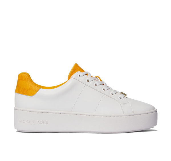 Michael Kors Women's Poppy Logo Trim Sneaker Jasmine Yellow