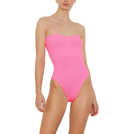 HUNZA G Women's Brooke Swim Bubblegum