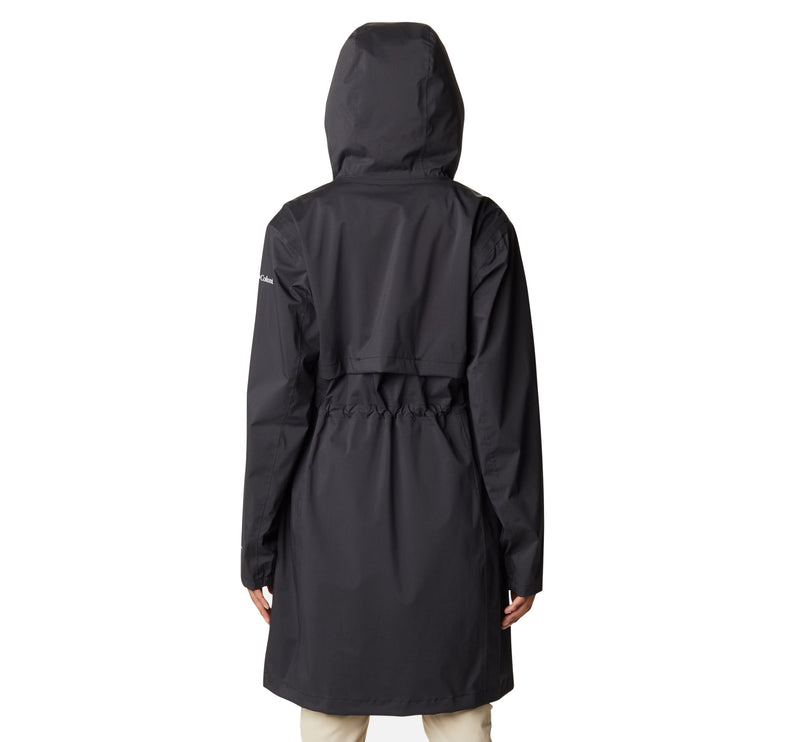 Columbia Women's Weekend Adventure Long Rain Shell Black