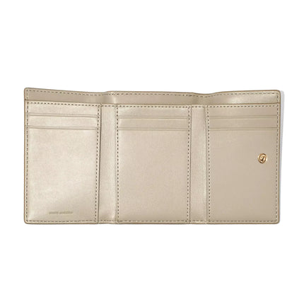 Marc Jacobs Women's The Monogram Medium Trifold Wallet Khaki