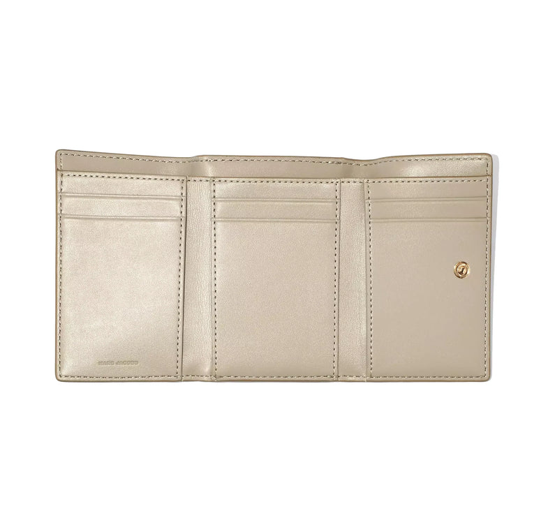 Marc Jacobs Women's The Monogram Medium Trifold Wallet Khaki