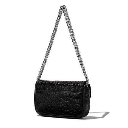 Marc Jacobs Women's The Croc Embossed J Marc Mini Bag Black