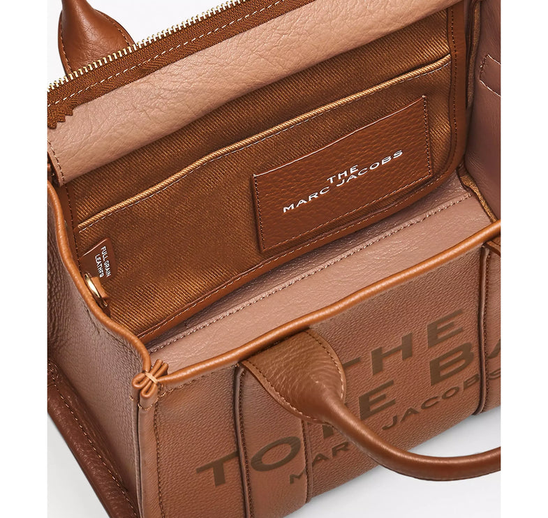 Marc Jacobs Women's The Leather Small Tote Bag Argan Oil