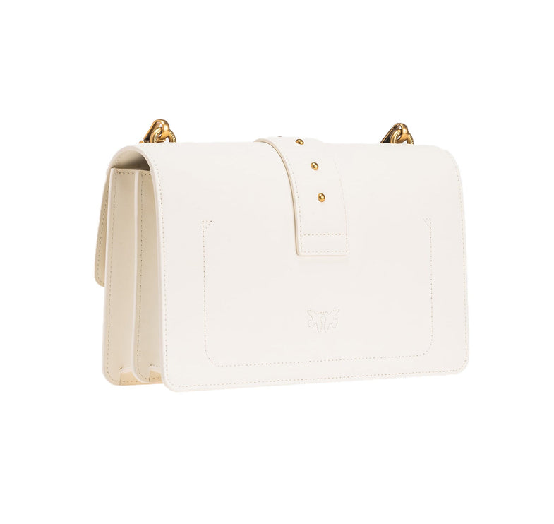 Pinko Women's Classic Love Bag Simply White