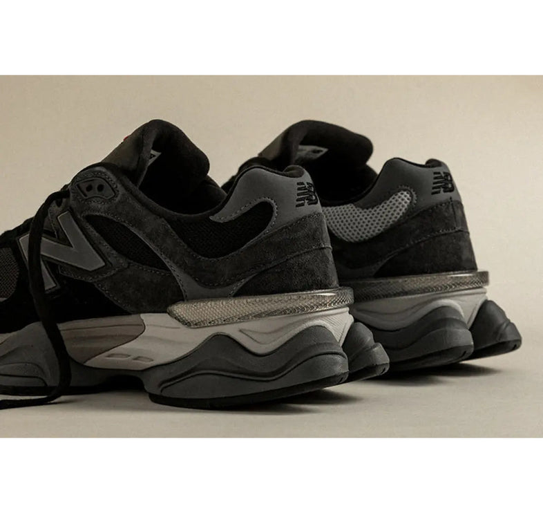 New Balance 9060 Black with Castlerock and Rain Cloud U9060BLK - Ready to Ship