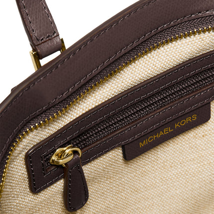 Michael Kors Women's Taryn Small Leather Convertible Crossbody Bag Chocolate