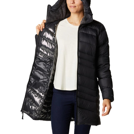 Columbia Women's Autumn Park Down Hooded Mid Jacket Black - Special Price