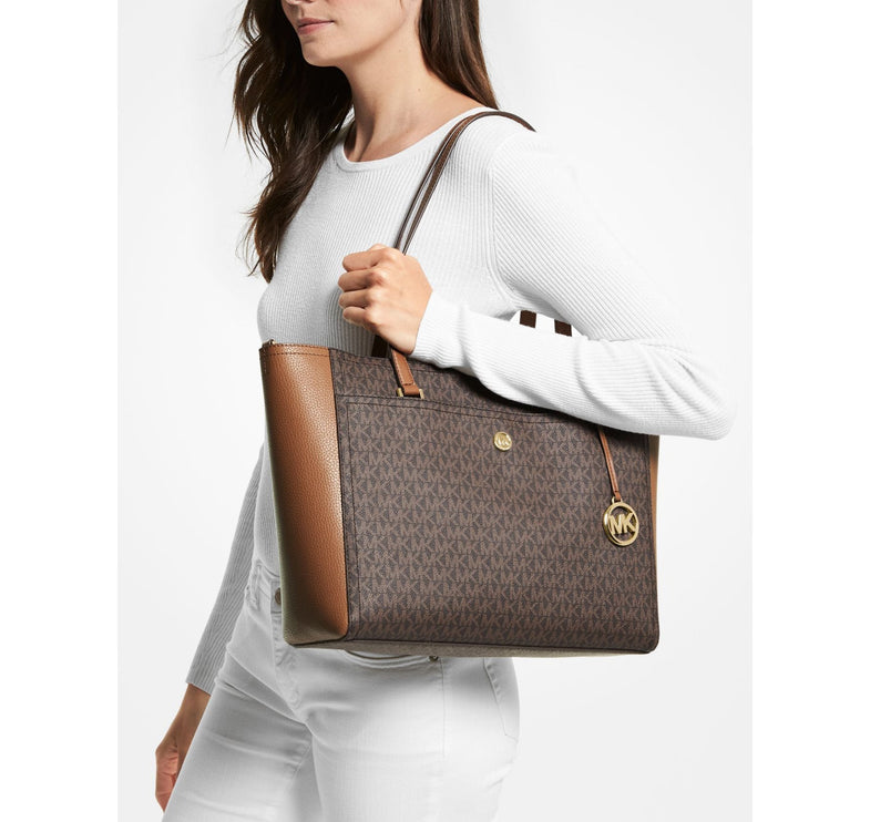 Michael Kors Women's Maisie Large Logo 3-in-1 Tote Bag Brown