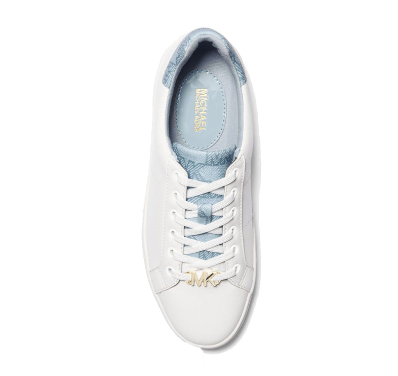 Michael Kors Women's Poppy Logo Trim Sneaker Pale Blue - Hemen Kargoda