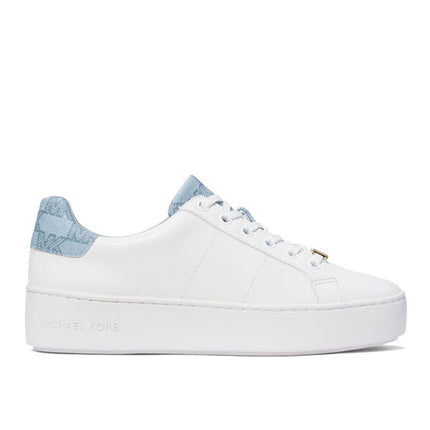 Michael Kors Women's Poppy Logo Trim Sneaker Pale Blue - Hemen Kargoda