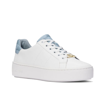 Michael Kors Women's Poppy Logo Trim Sneaker Pale Blue - Hemen Kargoda