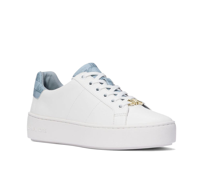 Michael Kors Women's Poppy Logo Trim Sneaker Pale Blue - Hemen Kargoda