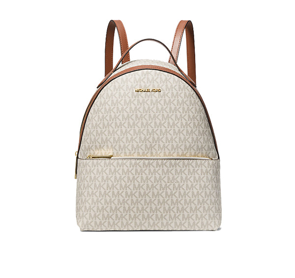 Michael Kors Women's Sheila Medium Logo Backpack Vanilla