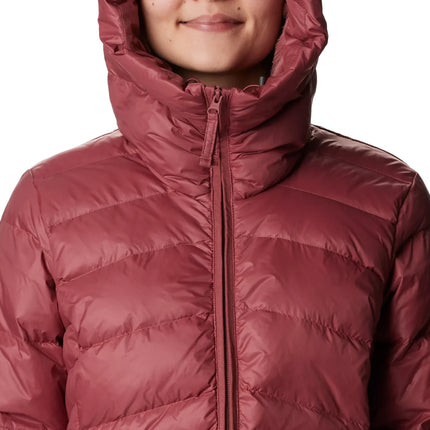 Columbia Women's Autumn Park Down Hooded Mid Jacket Beetroot