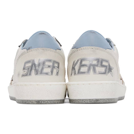 Golden Goose Women's Ball Star Sneakers White/Blue Fog