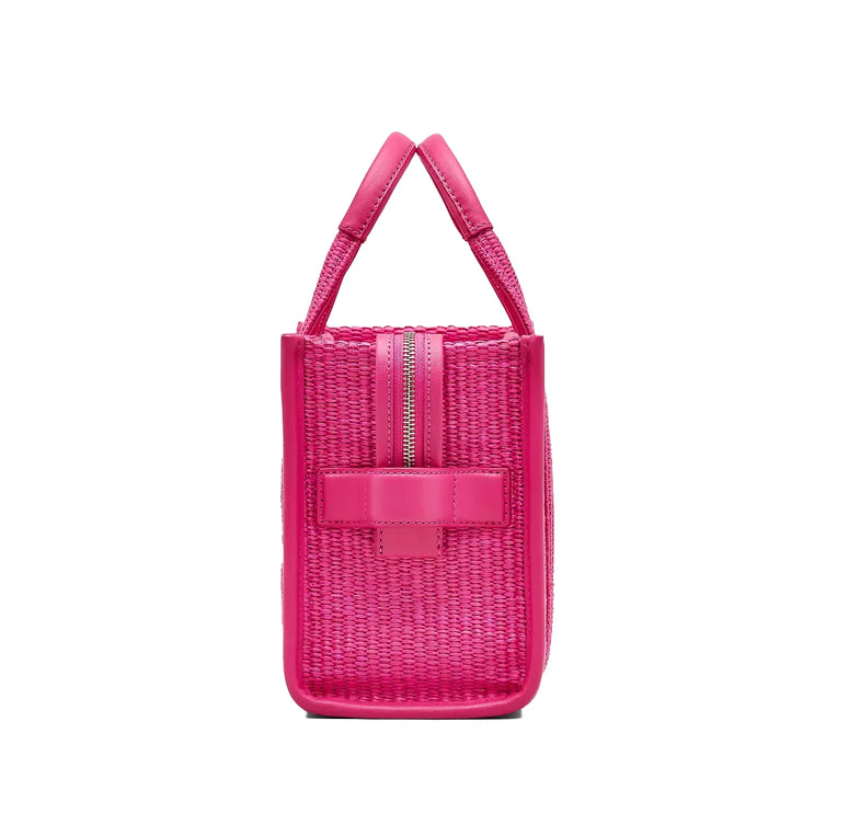 Marc Jacobs Women's The Woven Small Tote Bag Hot Pink