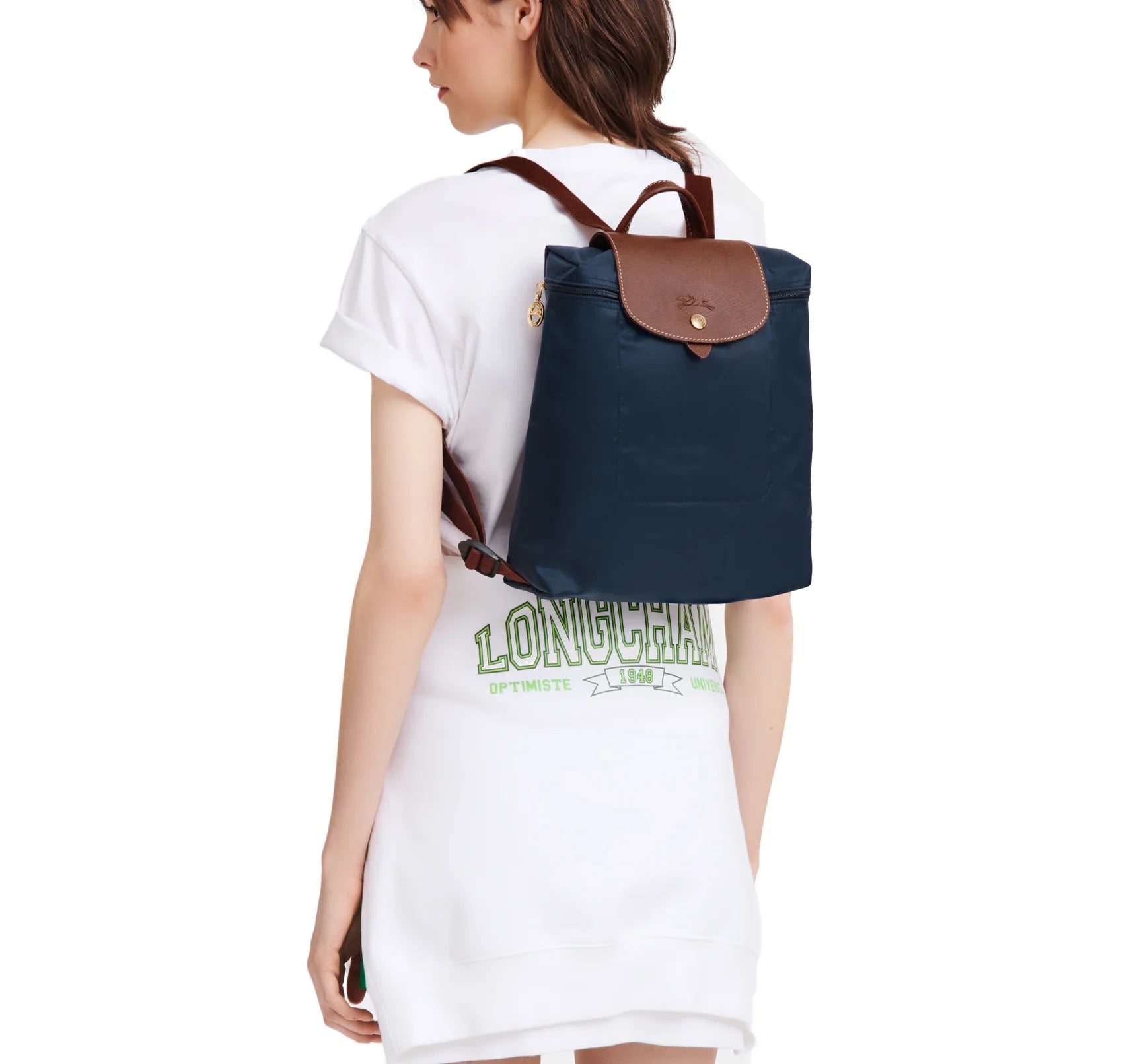 Longchamp Women's Le Pliage Original M Backpack Navy – hepsikanadadan