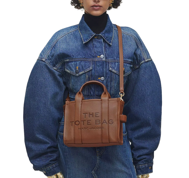 Marc Jacobs Women's The Leather Medium Tote Bag Argan Oil