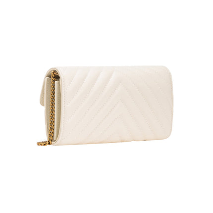 Pinko Women's Love Bag One Wallet Chevron White