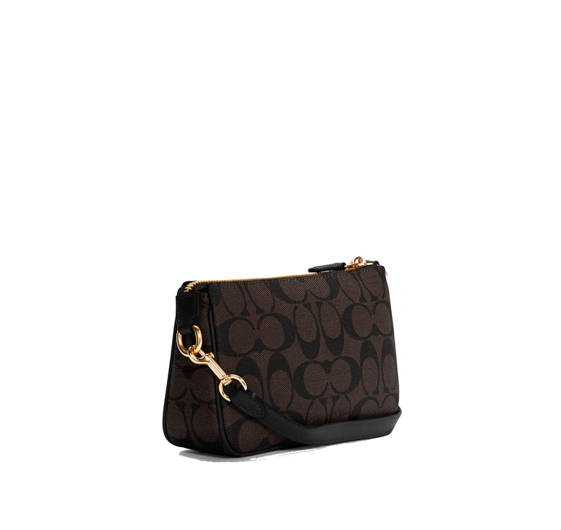 Coach Women's Nolita 19 In Signature Canvas Gold/Brown Black