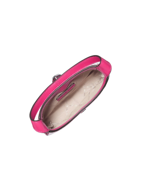 Michael Kors Women's Lyra Extra-Small Signature Logo Crossbody Bag Dragonfruit