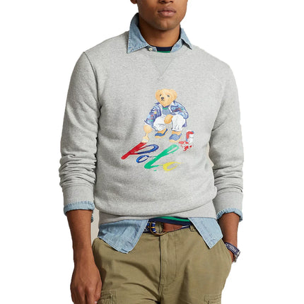 Polo Ralph Lauren Men's Polo Bear Fleece Sweatshirt Andover Heather