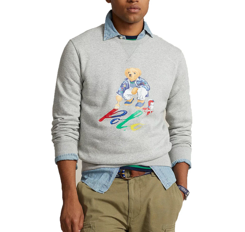 Polo Ralph Lauren Men's Polo Bear Fleece Sweatshirt Andover Heather