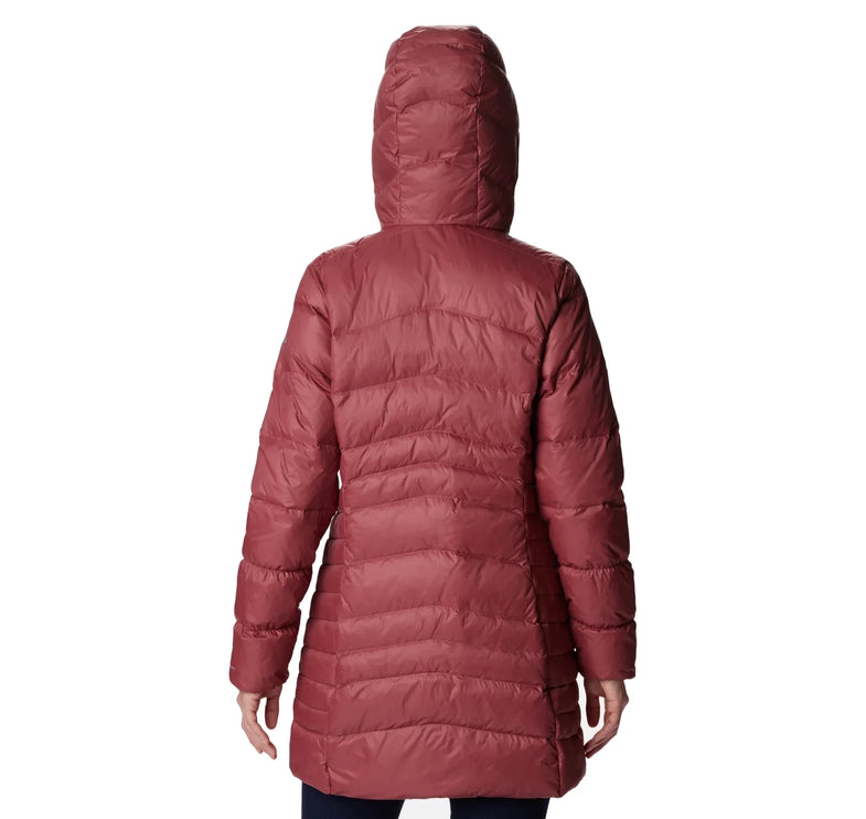 Columbia Women's Autumn Park Down Hooded Mid Jacket Beetroot