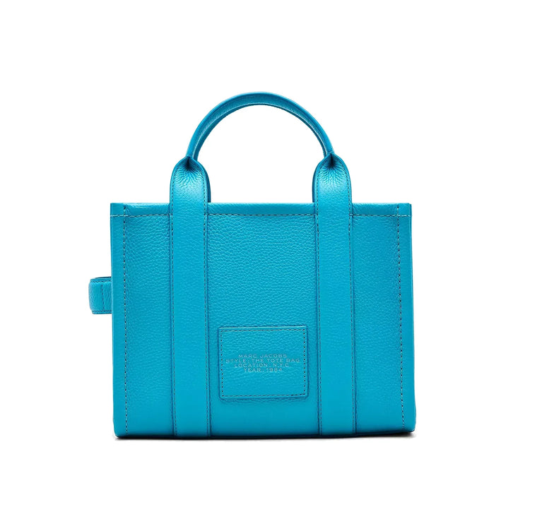 Marc Jacobs Women's The Leather Small Tote Bag Aqua