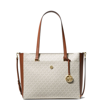 Michael Kors Women's Maisie Large Logo 3-in-1 Tote Bag Vanilla