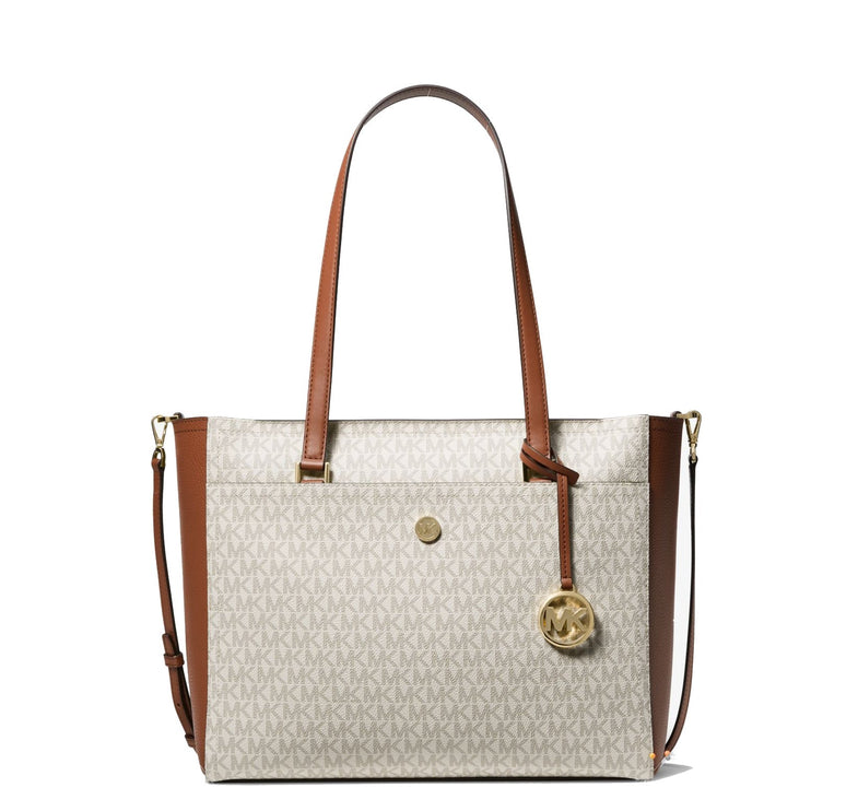 Michael Kors Women's Maisie Large Logo 3-in-1 Tote Bag Vanilla