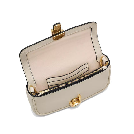 Marc Jacobs Women's The J Marc Mini Bag Strap Cloud White/Gold