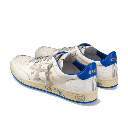 Premiata Men's Clay Sneakers White/Blue 6779