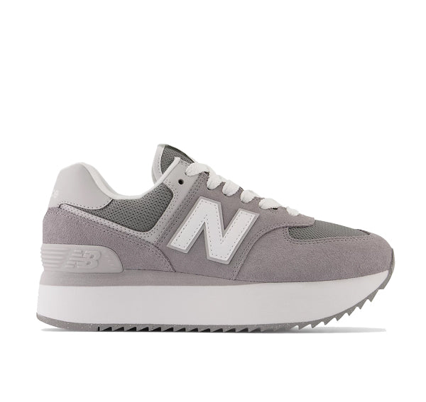 New Balance Women's 574+ Shadow Grey With Rain Cloud and White WL574ZSD - Special Price