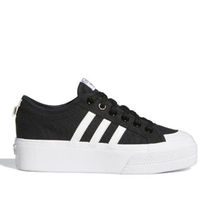 Adidas Women's Nizza Platform Shoes Core Black/Cloud White/Cloud White FV5321