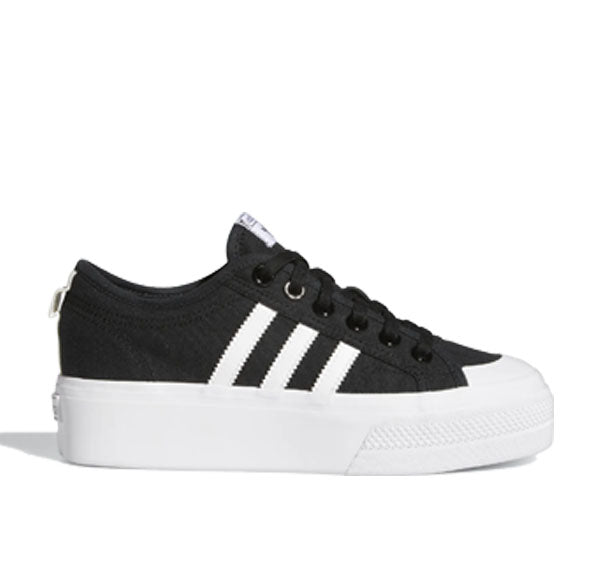 Adidas Women's Nizza Platform Shoes Core Black/Cloud White/Cloud White FV5321