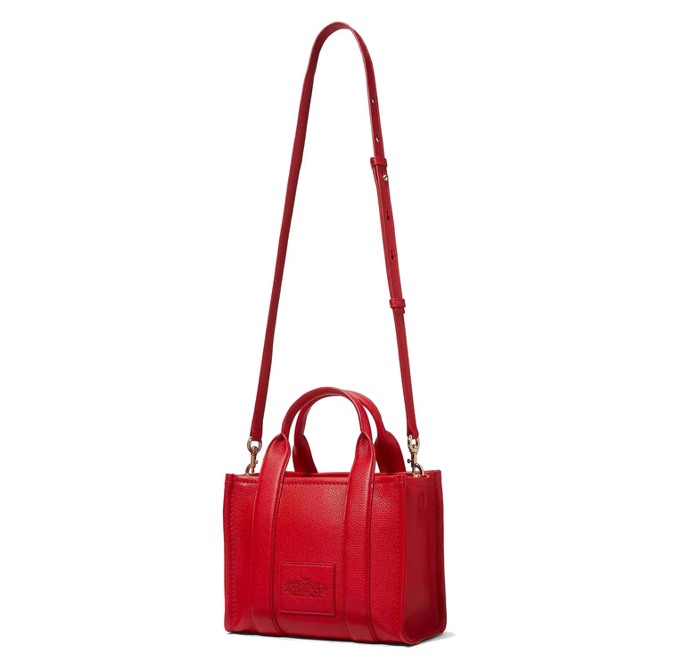 Marc Jacobs Women's The Leather Small Tote Bag True Red