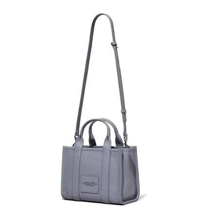 Marc Jacobs Women's The Leather Small Tote Bag Wolf Grey