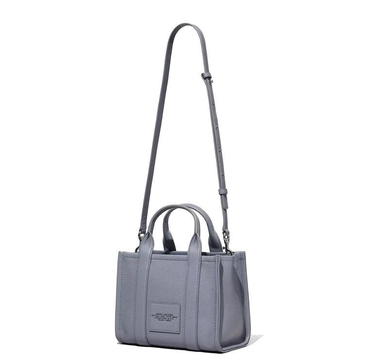 Marc Jacobs Women's The Leather Small Tote Bag Wolf Grey