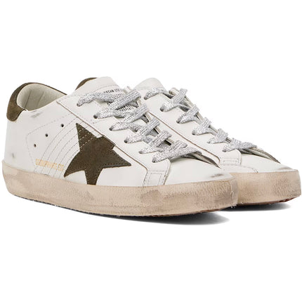 Golden Goose Women's Super Star Sneakers Optic White/Olive