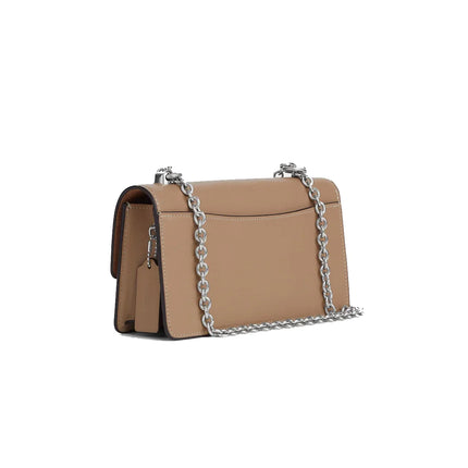 Coach Women's Eliza Flap Crossbody Silver/Taupe