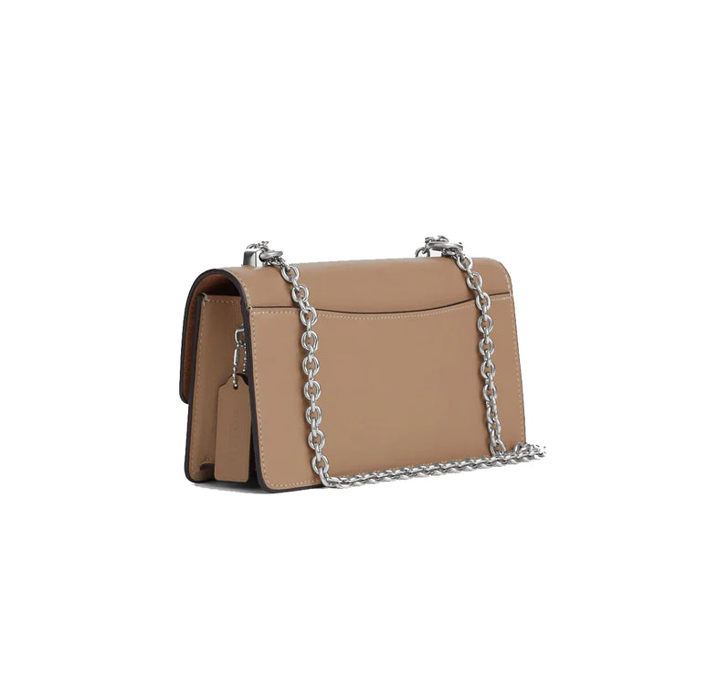 Coach Women's Eliza Flap Crossbody Silver/Taupe