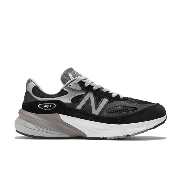 New Balance Men's Made in USA 990v6 Black with White M990BK6