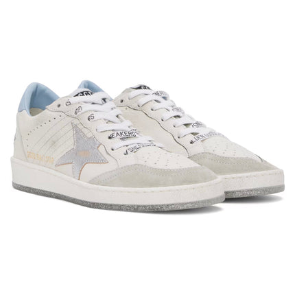 Golden Goose Women's Ball Star Sneakers White/Blue Fog