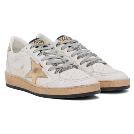 Golden Goose Women's Ball Star Sneakers White/Gold