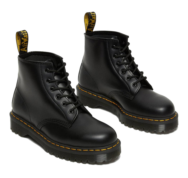 Dr. Martens Women's 101 Bex Smooth Leather Ankle Boots Black - Special Price