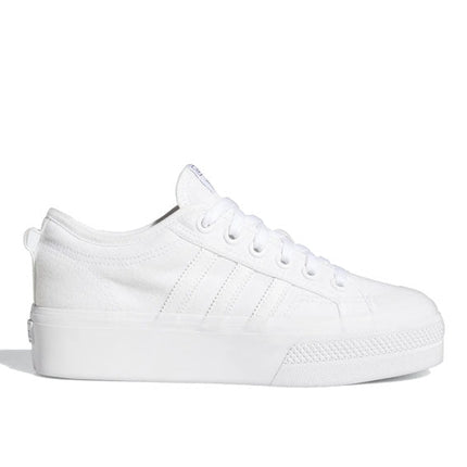 Adidas Women's Nizza Platform Shoes Cloud White/Cloud White/Cloud White FV5322