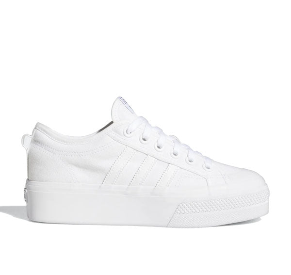 Adidas Women's Nizza Platform Shoes Cloud White/Cloud White/Cloud White FV5322