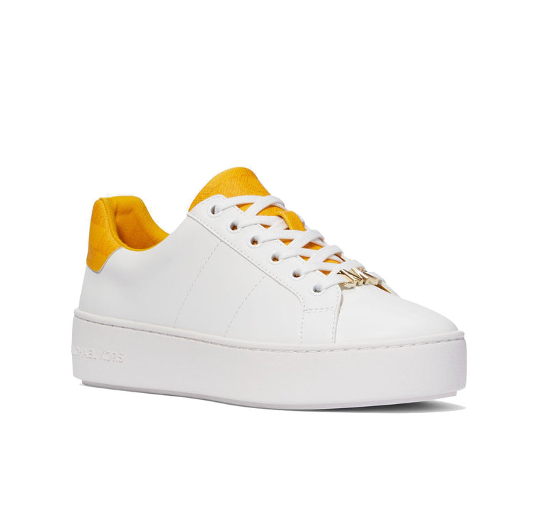 Michael Kors Women's Poppy Logo Trim Sneaker Jasmine Yellow