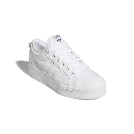 Adidas Women's Nizza Platform Shoes Cloud White/Cloud White/Cloud White FV5322